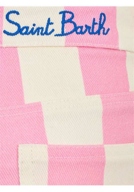 Shorts con logo SAINT BARTH | CAC001 CANCUN JR01620F DENIM STRIPES POP V2110